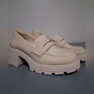 Jenn Ardor Cream Chunky Loafers